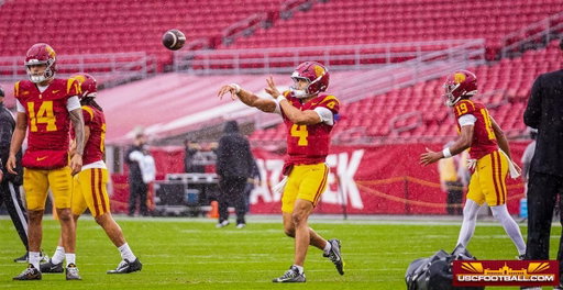 USC’s quarterback situation will need to be discussed following Saturday’s regular season finale.

@RJ_Abeytia details how it looks to be the first pressing subplot of the offseason:

https://t.co/QUXCaqhEj4 