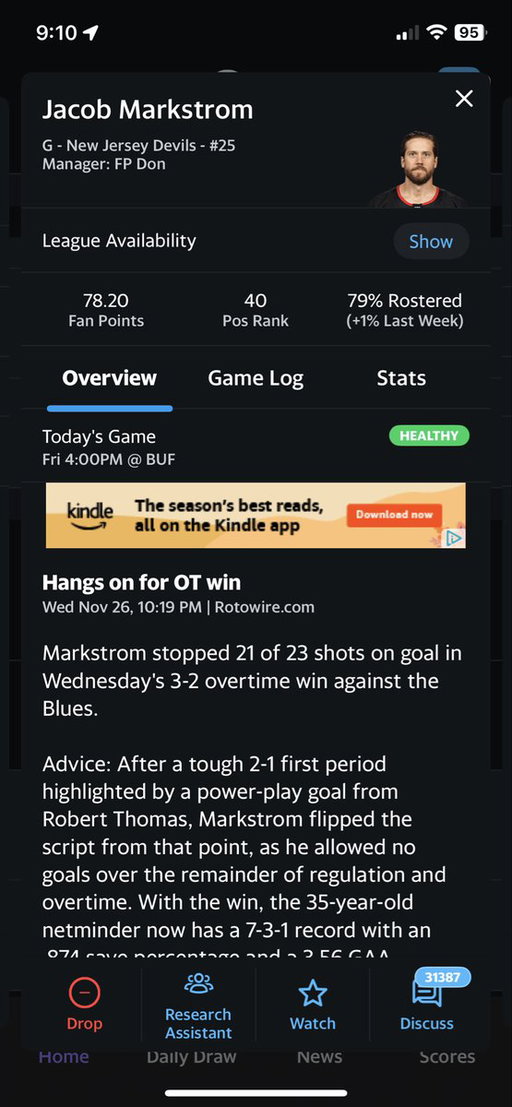 Heads up to #fantasyhockey managers on Yahoo. 

A recent update changed the player ranking from overall to position rank which skews some trade values on first glance. 

When you are proposing a trade, you can still see overall rank. Keep this in mind when evaluating players. 