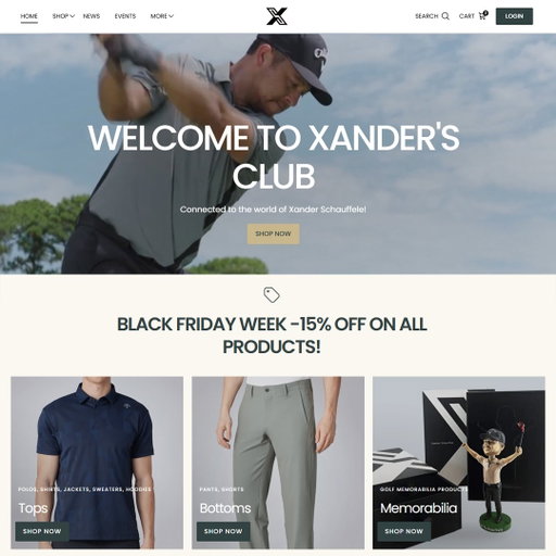 Hey everyone - excited to announce that XanderClub is officially live - see link in my bio.  

You’ll find my clothing line, exclusive Descente gear, limited merch, memorabilia, and a growing library of game-improvement tips.

Since we’re launching during Black Friday week, you’ll get 15% off all orders over $200.
Appreciate all of you for being part of this.