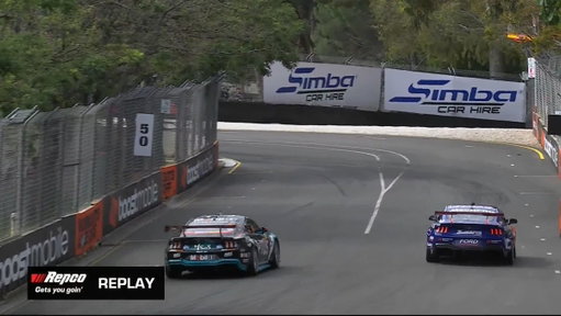 Mostert makes contact with @NASCAR's Austin Cindric 😬

#RepcoSC #Supercars 