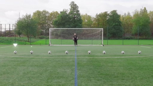 8 footballs, all totally identical, except for 4 of them actually being cake. Sensational viewing for everyone except the baker 