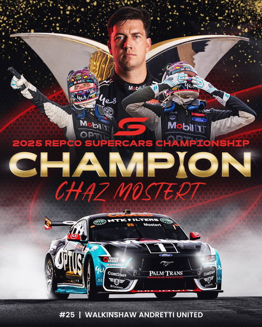 CHAZ MOSTERT IS A SUPERCARS CHAMPION 🏆

#RepcoSC #Supercars 