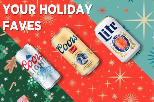 Keeping spirits high and beer in hand—cheers to the holidays with Miller Lite, Coors Light, and Coors Banquet. An ice cold pack of these brews is a reason to celebrate all winter long, so grab a few and enjoy. 

#CBC #MillerLite #CoorsLight #CoorsBanquet #LightBeer 