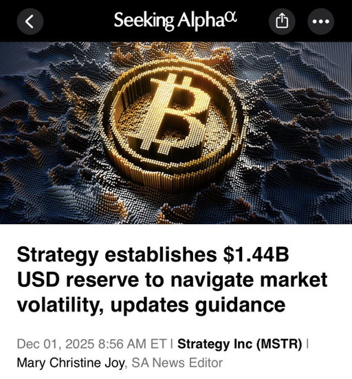 A bitcoin reserve company is forced to set up a USD reserve

Ahhhh the irony 
