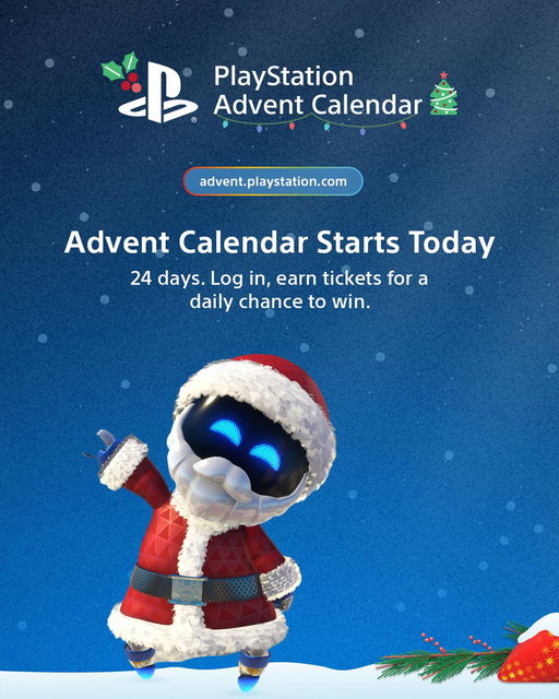 24 days of Holiday celebration kicks off today with the start of the PlayStation Canada Advent Calendar!

Get all the details on how to enter for a chance at winning daily prize drawings from December 1-24 - https://t.co/KBGZlbqilu 