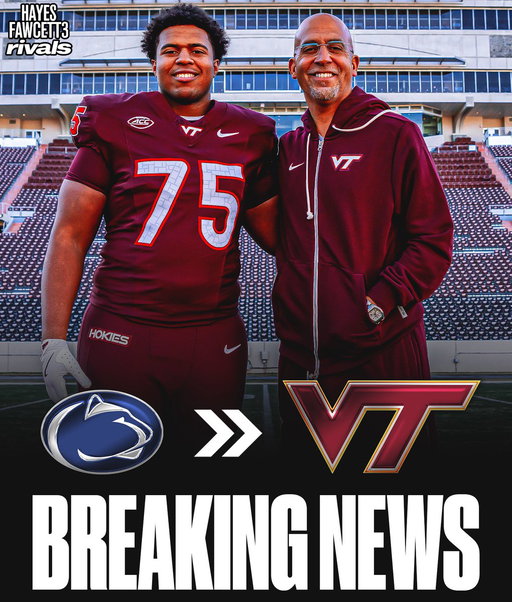 BREAKING: Class of 2026 IOL Benjamin Eziuka has Flipped his Commitment from Penn State to Virginia Tech, he tells me for @rivals  The 6’3 310 IOL had been Committed to the Nittany Lions since June  “The Hokies are back, in Coach Franklin we trust.”  https://t.co/1N75cjonSG 