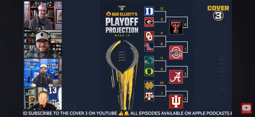 IMPORTANT

Outlined this on the Monday show, but the committee basically has to move Bama over Notre Dame tonight to prevent a situation where SECCG loser Bama gets bounced if BYU wins the Big 12

Here’s why: 