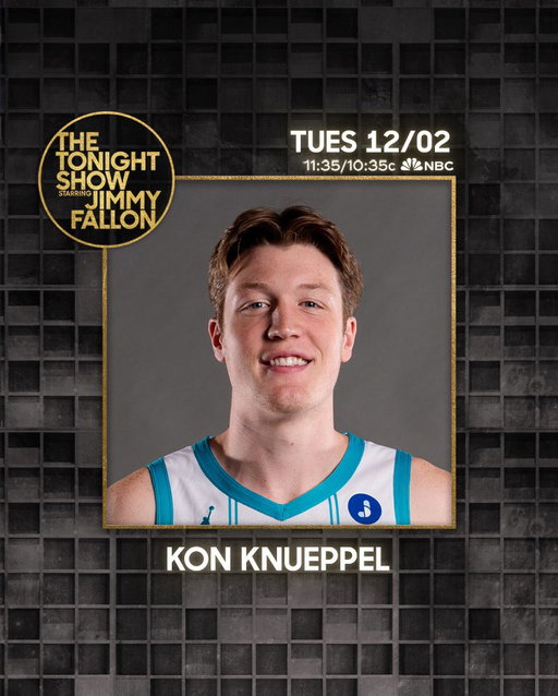 SURPRISE! @kon2knueppel will be sitting down with @jimmyfallon tonight on @fallontonight 📺 #FallonTonight 