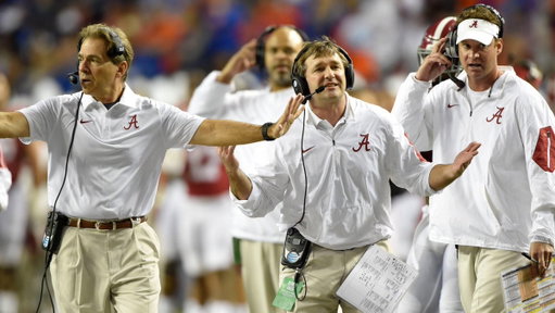 The 2015 Alabama staff keeps proving it was the best EVER. 

HC: Nick Saban
OC: Lane Kiffin (LSU HC)
DC: Kirby Smart (UGA HC)
OL: Mario Cristobal (Miami HC)
WR: Billy Napier (ex-UF HC)
LBs: Tosh Lupoi (Cal HC)
DBs: Mel Tucker (ex-MSU HC)
GA: Dan Lanning (Oregon HC)

🤯🤯🤯 