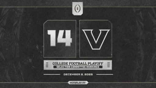 December 2️⃣ College Football Playoff Selection Committee Rankings

1️⃣4️⃣. Vanderbilt // @VandyFootball

#CFBPlayoff 🏈🏆 