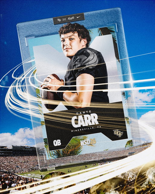Welcome to UCF, @Dante_Carr6 ⚔️ 