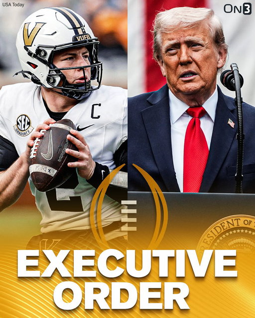 NEW: Vandy QB Diego Pavia is calling for President Donald Trump to sign an executive order to expand the College Football Playoff to 16 teams✍️

“@realDonaldTrump MAKE THE EXECUTIVE ORDER PLEASE‼️👀”

https://t.co/nPXqLdxYf2