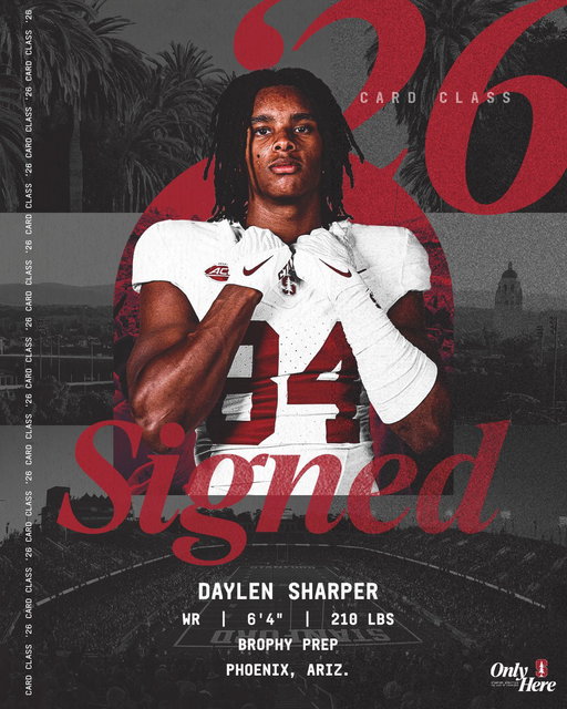 Elite size meets athleticism and reliable hands in this standout talent.

✍️ @DaylenSharper 
🗞️ https://t.co/B8rAm1PX6v

#CardClass26 | #GoStanford 