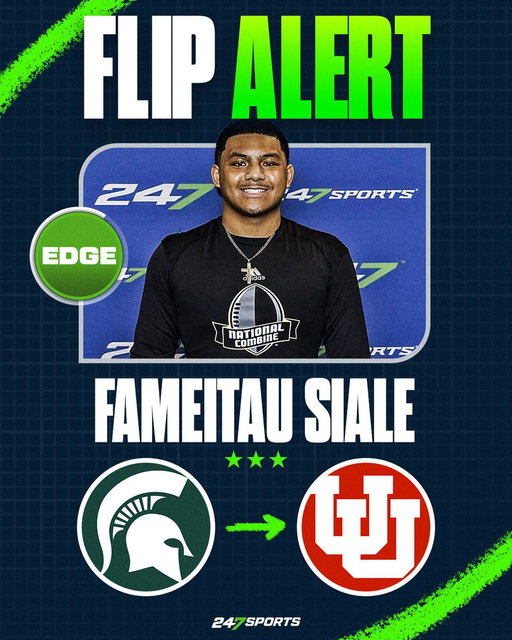 Utah has flipped the commitment of Seattle (Wash.) O'Dea defensive lineman Fameitau Siale. Was committed to Michigan State but will sign with the Utes after the coaching change for the Spartans. https://t.co/90kUfdPgZ0 