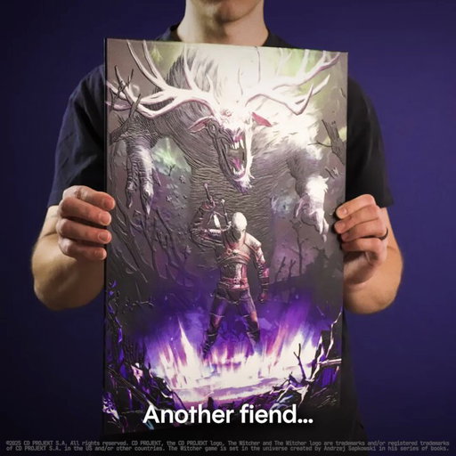10 years of monster hunting - and this fiend still isn’t getting any prettier.

Join the hunt for 1 of 1000 Limited Edition Displates featuring officially licensed Witcher 3: Wild Hunt designs. @thewitcher 