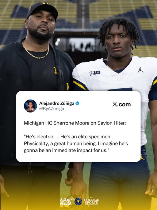 Big things ahead for Savion Hiter and the Michigan football team 💪🏈 
