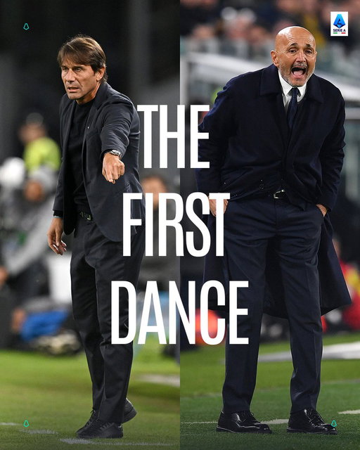 Conte and Spalletti's first meeting as managers, this Sunday. Don't miss it 🔥🍿 