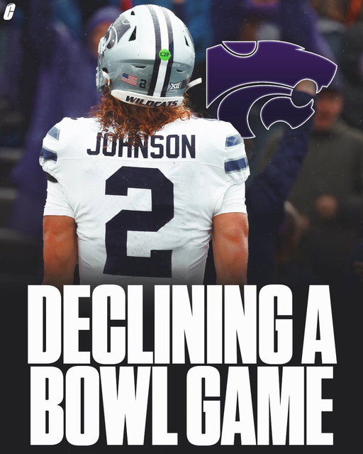 Kansas State becomes one of the rare examples of a team opting out of a bowl game 😮 