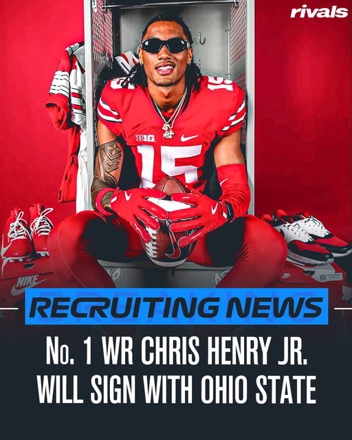 🚨BREAKING🚨 Ohio State Five-Star Plus+ WR commit Chris Henry Jr. will sign with the Buckeyes🌰

Read: https://t.co/z5mRDbBWOL 