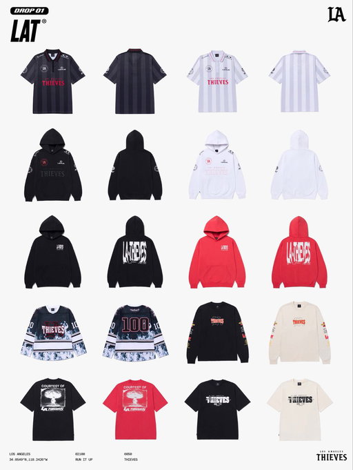 LAT 2026 Team Gear Drop 01, available now. 