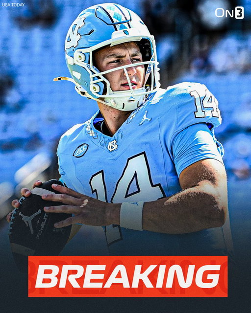 North Carolina QB Max Johnson is expected to enter the transfer portal, per @PeteNakos. 

Former LSU and Texas A&amp;M transfer has thrown for 6,356 career yards and 49 TDs. 

https://t.co/1CAvFFlyZB 