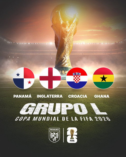 ¡GRUPO L!

🇵🇦 Rivales definidos. Ahora empieza el camino de un país que cree💪🏻.

¡Vamos Panamá!

Panamá🇵🇦
Inglaterra🏴󠁧󠁢󠁥󠁮󠁧󠁿
Croacia🇭🇷
Ghana🇬🇭

#MásPanameñosQueNunca🇵🇦 
