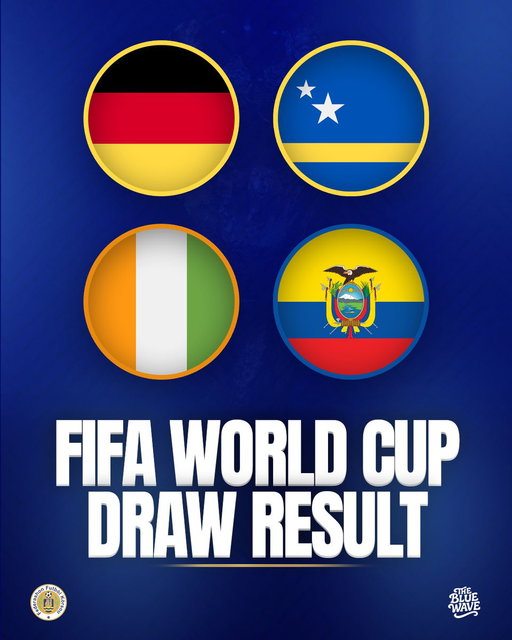 Group E it is!

#TheBlueWave #Curaçao 