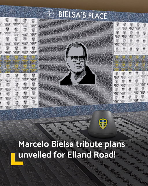 Leeds United have released plans for a permanent Marcelo Bielsa tribute at Elland Road! 🤍

Images on the club's website show what it'll look like - outside the East Stand main entrance 🪣

It'll be alongside a separate tribute to fellow Leeds legend Howard Wilkinson 👏

#lufc 