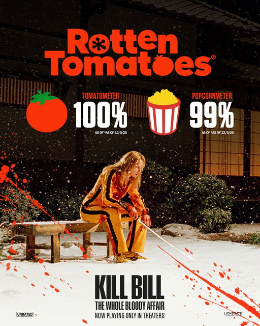 Fresh cut. KILL BILL: THE WHOLE BLOODY AFFAIR - NOW PLAYING only in theaters. 

Get tickets: https://t.co/E8tejnRyh1 