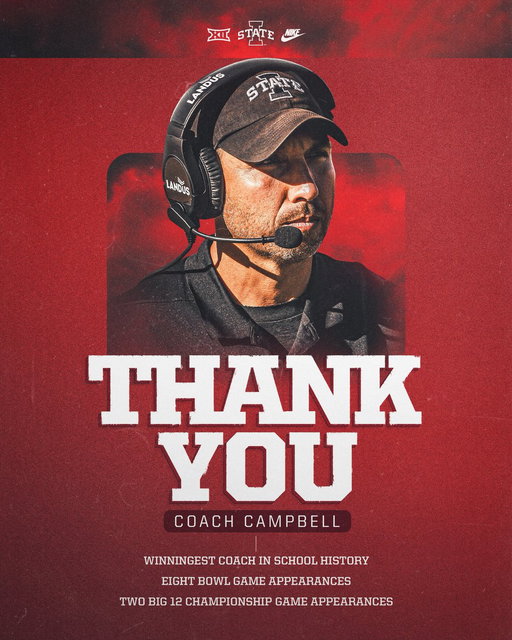 Thank you for 10 unforgettable seasons, Coach Campbell!

🌪️🚨🌪️ 