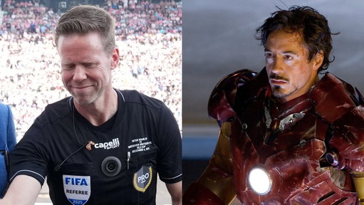 Why does the MLS Cup Final ref cam look like it's physically installed into Drew Fischer's chest like Tony Stark?? 😅 #MLSCupFinal 