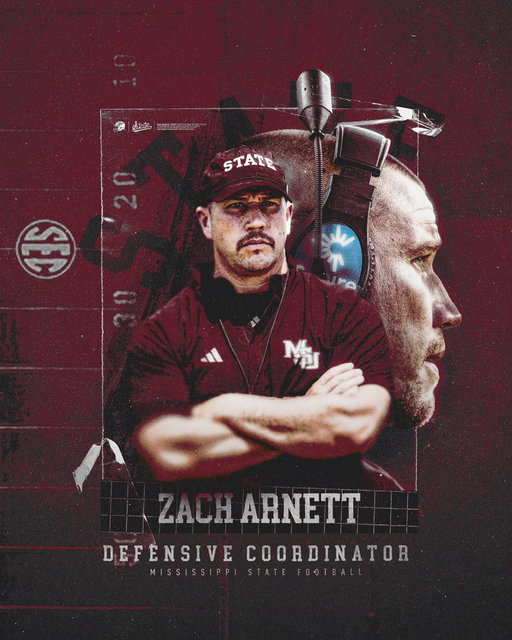 OFFICIAL: Zach Arnett has been named Mississippi State’s defensive coordinator.

📰: http://hailst.at/4ppRQk4

#HailState 