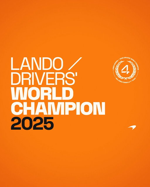 DRIVERS' WORLD CHAMPION 2025 🧡💪

#McLaren | #ThisTeam 
