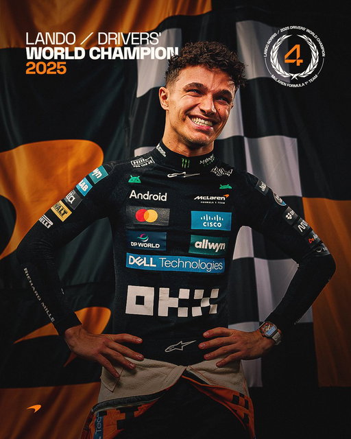 Lando Norris, you are a WORLD CHAMPION! 🧡🥹

#McLaren | #ThisTeam 
