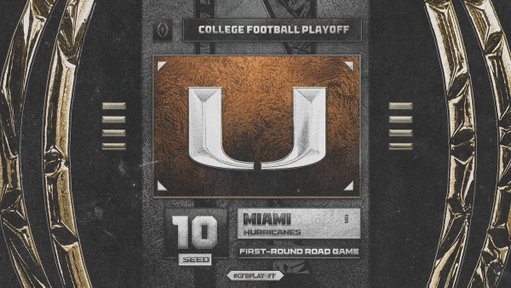 2025-26 College Football Playoff Field

No. 🔟 Seed: Miami (FL) // @CanesFootball

#CFBPlayoff 🏈🏆 