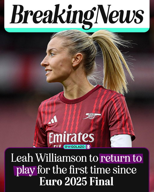 After four months sidelined with injury, Leah Williamson is set to return in the @UWCL against Twente tomorrow 💫🔴 