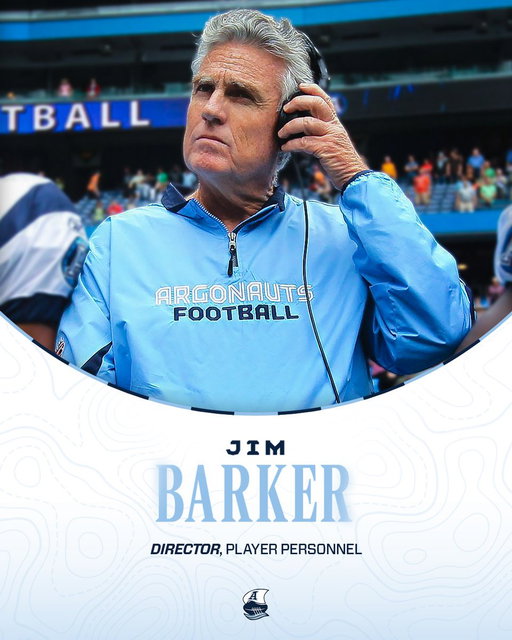 Welcoming Jim Barker as our new director of player personnel. 