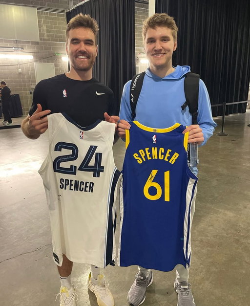 Over their last 4 games: 

Pat Spencer               Cam Spencer 
- 16.0 PPG                  - 16.5 PPG
- 5.8 APG                    - 5.5 APG
- 59/75/100               - 61/58/100
- 69% TS%                  - 79% TS%
- +51 +/-                      - +45 +/- 