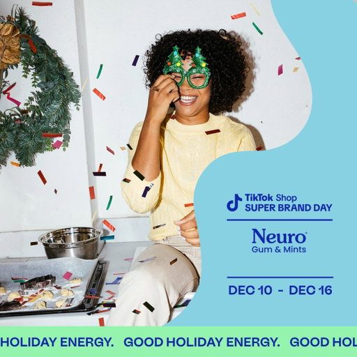 Super Brand Day is here! Dec 10–16 we’re partnering with TikTok Shop to give the gift of the moment with Neuro—plus up to 50% off Energy &amp; Focus and more! Daily LIVES, promos, giveaways, and guests like our founders and Mitchell Hooper! Tap the link in bio! 