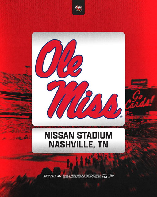 Takin' on the Rebels Labor Day Weekend in Nashville 🤠

Details: http://uofl.me/4pEcMEc

#GoCards 