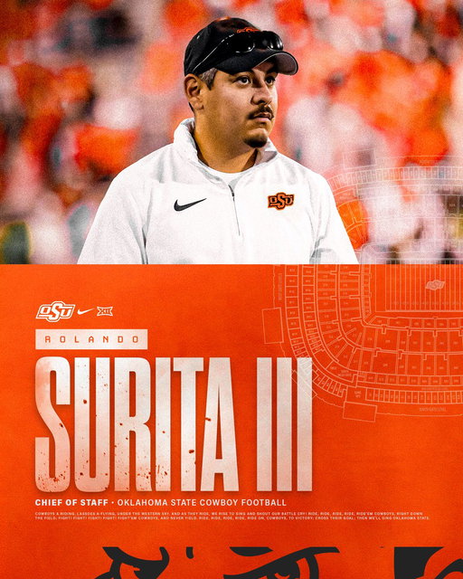 Oklahoma State football coach Eric Morris has added Rolando Surita and Raj Murti as front office personnel for Cowboy Football.

🔗: https://t.co/4Y9IFHoRKL 