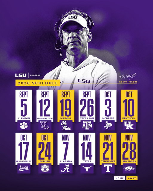 The 2026 Schedule 