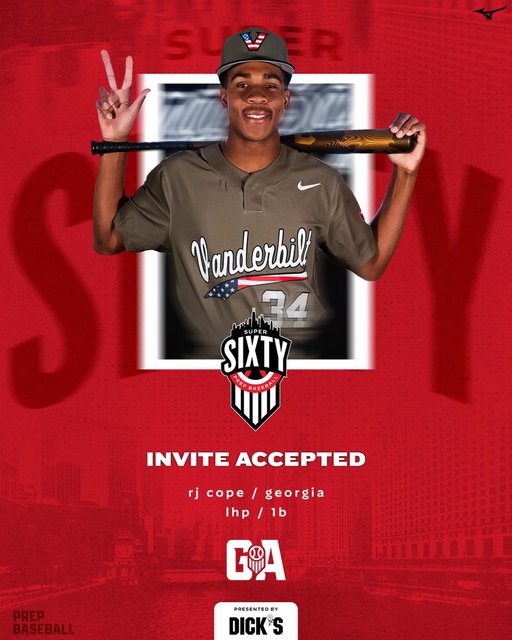 𝟐𝟎𝟐𝟔 𝐒𝐮𝐩𝐞𝐫 𝟔𝟎: 𝗜𝗻𝘃𝗶𝘁𝗲 𝗔𝗰𝗰𝗲𝗽𝘁𝗲𝗱
🔋: @DICKS

The top ranked southpaw in Georgia (#7 overall), LHP/1B @cope_rj is #𝙇𝙤𝙘𝙠𝙚𝙙𝙄𝙣 for the 2026 #Super60🔒

@VandyBoys recruit ⚓️⬇️

@PrepBaseballGA | @ShooterHunt | @MizunoSportsUSA 