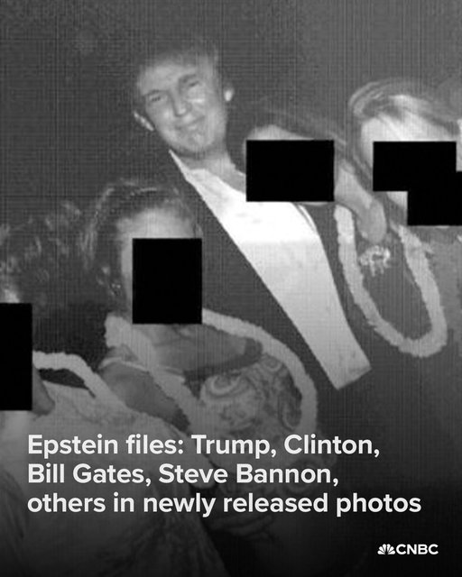 Nearly 100,000 photos obtained by House Democrats from the estate of notorious sex predator Jeffrey Epstein include images of President Donald Trump, former President Bill Clinton, Microsoft founder Bill Gates and others in social settings.

See more of the images: http://cnb.cx/48UvIY9