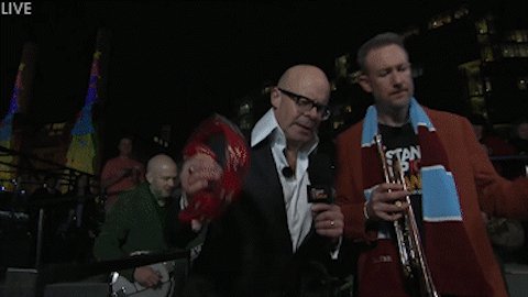 When you’ve been up for 22 hours singing the same song and everything is fine #StandUpToCancer 