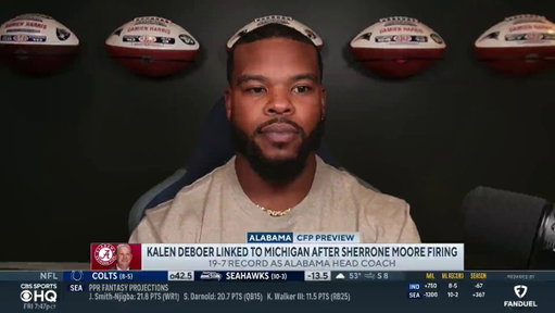 "I think [Kalen DeBoer's] job is on the line with this game. This isn't the standard of excellence that is used to being had in Tuscaloosa."

@DHx34 