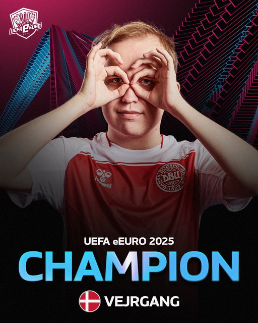 Back-to-back UEFA eEuro 2025 Champion 🏆🏆

@FLC_Vejrgang wins it again for Denmark 🙌

@UEFAEURO | #FCPro 