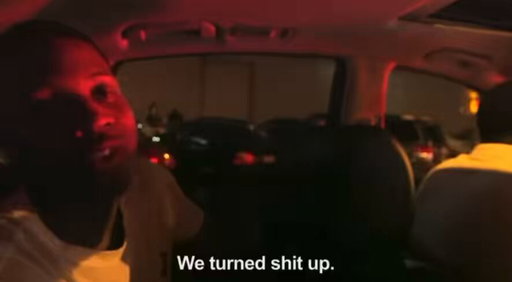 lil durk riding around listening to macaroni time by chief keef (2013) 