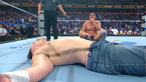 It's over. 

Gunther taps out John Cena. 