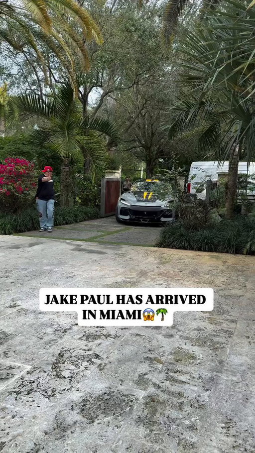 How do you rate Jake Paul’s Grand Arrival to Miami in the Ferrari Truck? 👀🔥 

——-
Friday, December 19th
LIVE only on Netflix
Kaseya Center - Miami, FL
#JakeJoshua 